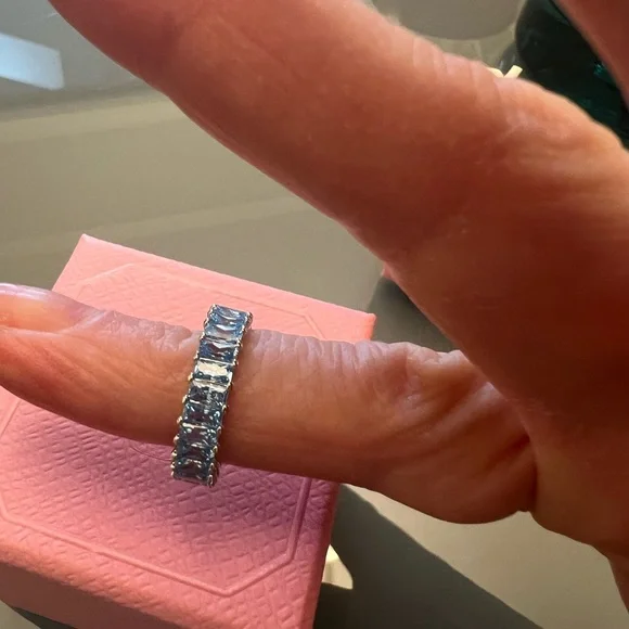 Swarovski Matrix Ring, blue - Picture 5 of 6